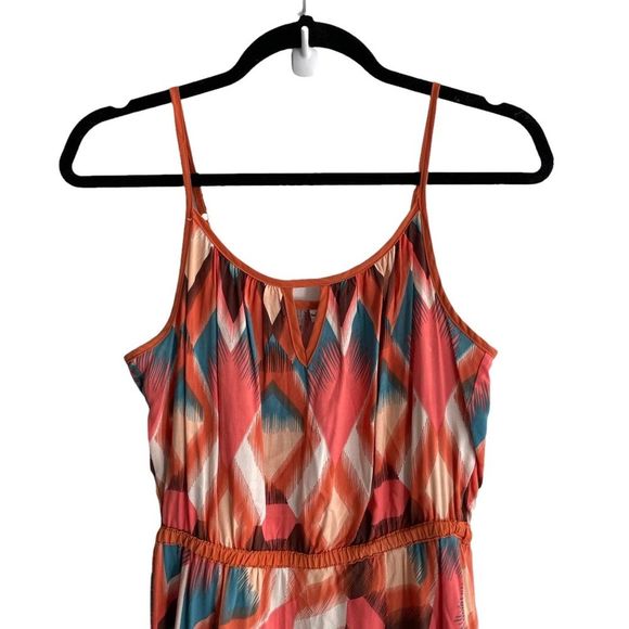 ANTHROPOLOGIE Willow & Clay Boho Sleeveless High Low Dress With Print S - Picture 2 of 7